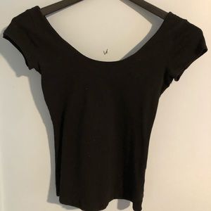 black ballerina top